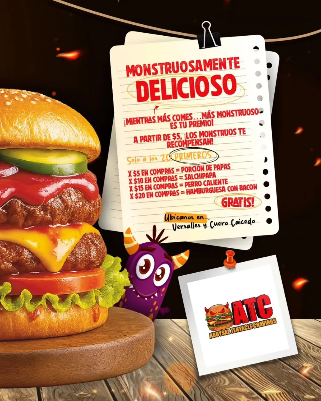 Anuncio · monstruosamente delicioso para Abbysal Tentacle Cravings