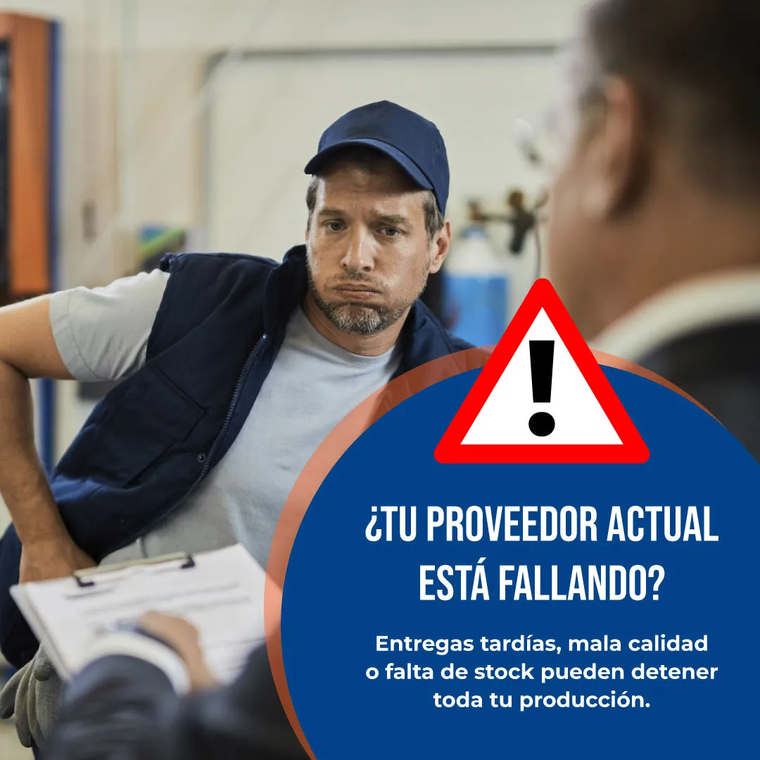 Anuncio · ¿tu proveedor está fallando? para InyecPro · fábrica de plásticos