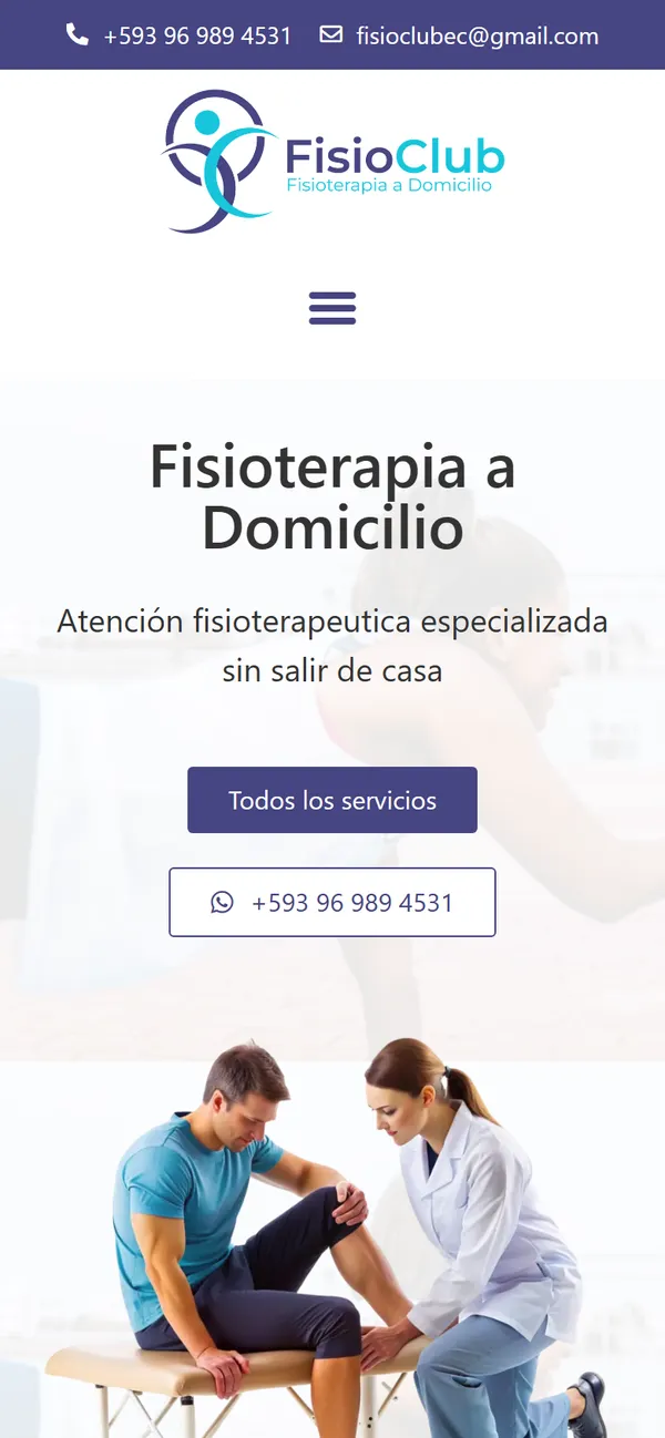 FisioClub Quito en celular